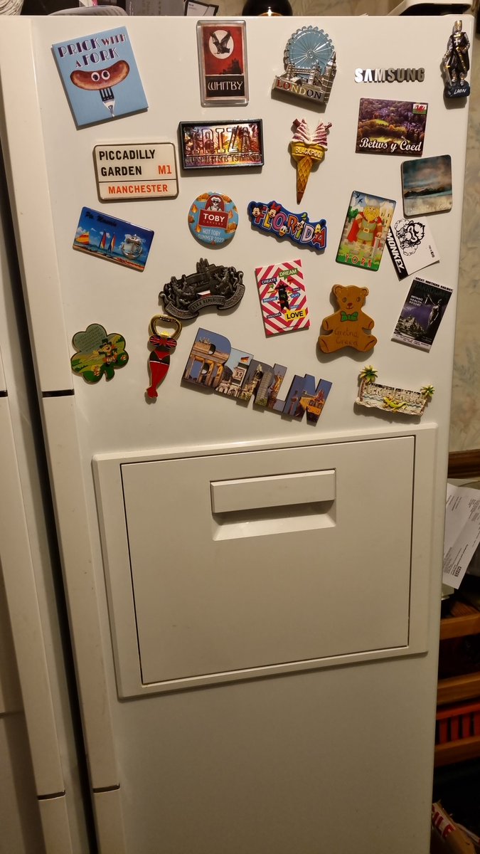 My fridge magnet collection is coming along well #fridgemagnets
