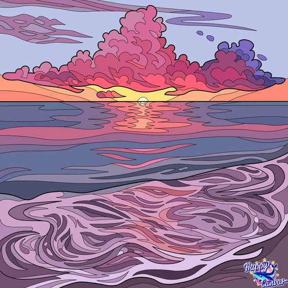 cloud no humans sky sunset cloudy sky outdoors scenery  illustration images