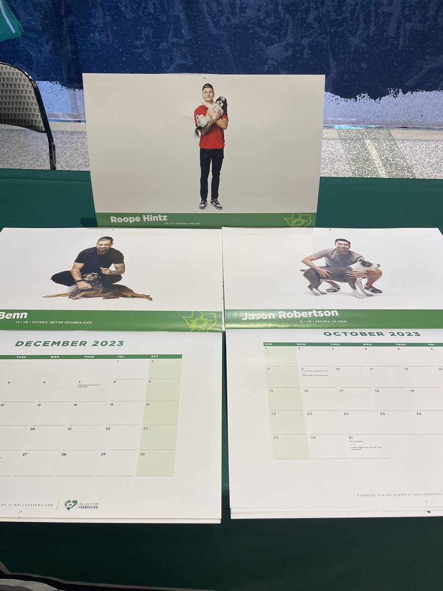 dallas-stars-foundation-on-twitter-we-will-be-selling-calendars-tonight-outside-section-113