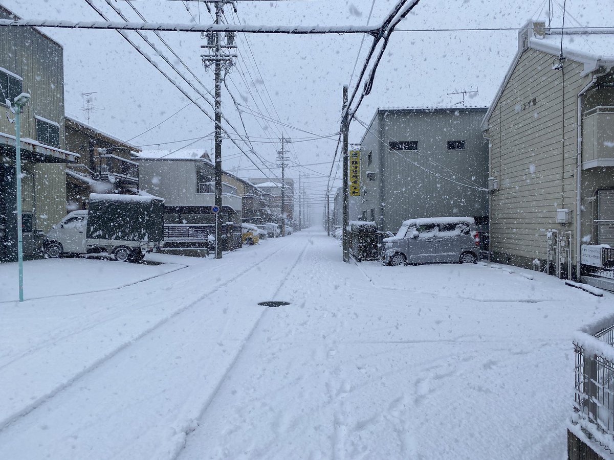 fromsk_t's tweet photo. 名古屋、雪やばい...
ちなみに本日は出勤日... https://t.co/fZZhmqd6WP