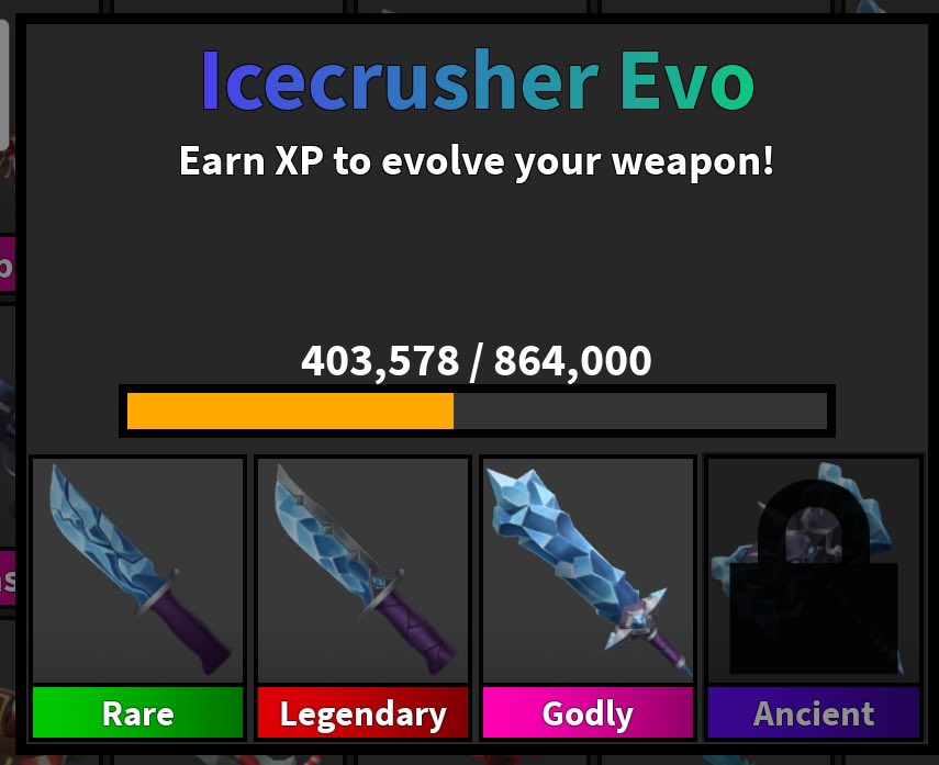 RoyalElfo's tweet photo. Well I already got the ancient🤭
#mm2 #mm2christmas https://t.co/GOI0FBpw7w