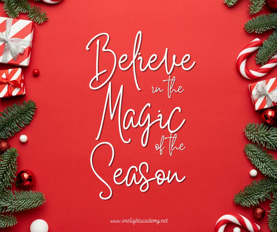 Believe! Such a powerful word!

Magic? 

Whatever your belief, may the magic of joy, miracles, and community find your path this season.

#magic #onelightahead #joy #miracles #community