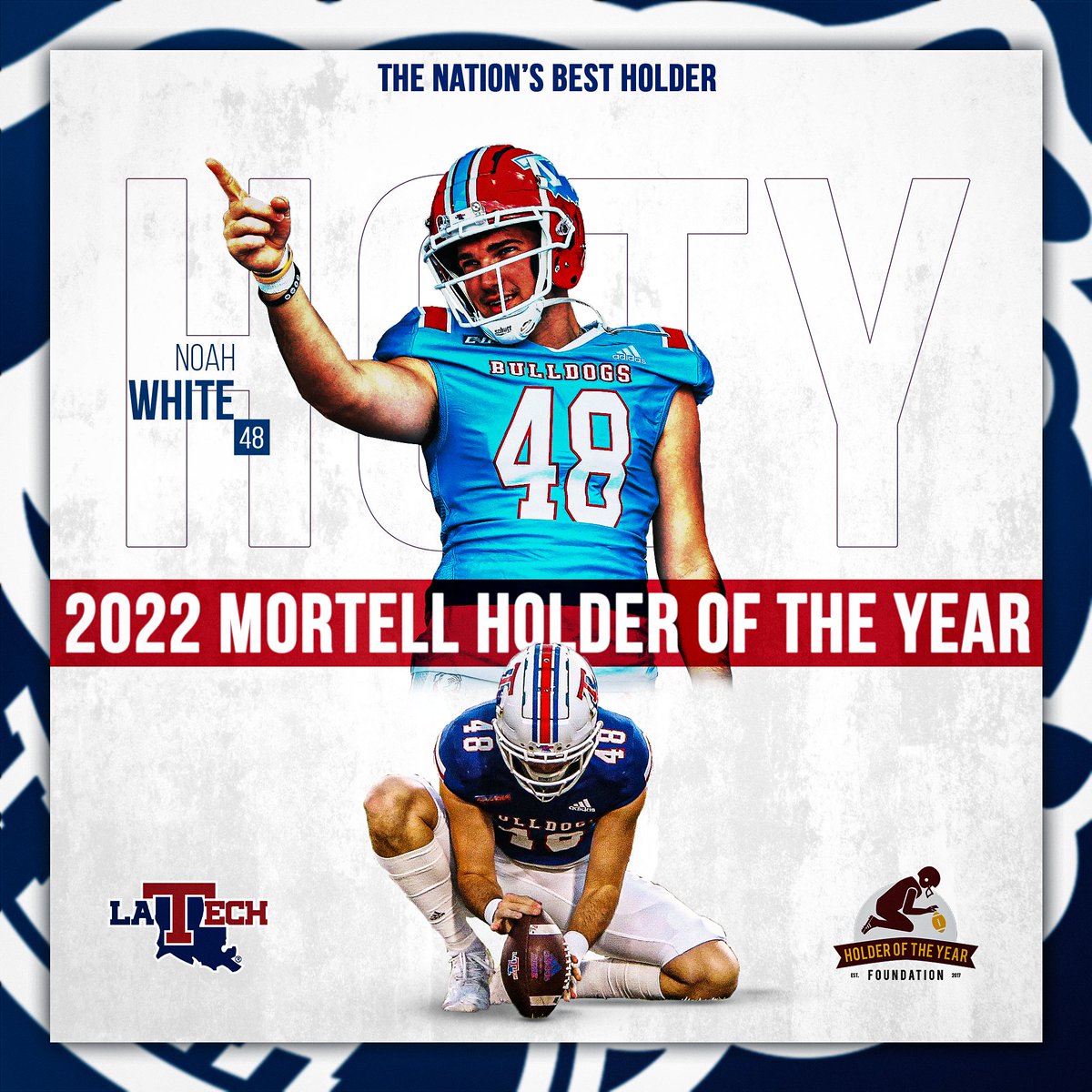 HOTY ✅

Congrats to <a href="/_noahwhite23_/">Noah White</a> for being selected as the 2022 <a href="/MortellAward/">HOTY</a> Holder of the Year!

🗞️ bit.ly/3vkBu1v

#EverLoyalBe