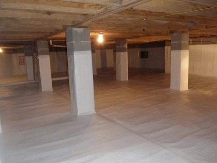 atlcrawlspace's tweet photo. Premium crawl space #waterproofing  includes grading (leveling) of soil, drainage mat, lighting, power outlet, dehumidifier, ventilator, sump pump and a 20 mil reinforced poly encapsulation! Customize with sanitization treatment and wifi sensors. https://t.co/NQeIosHnZE
