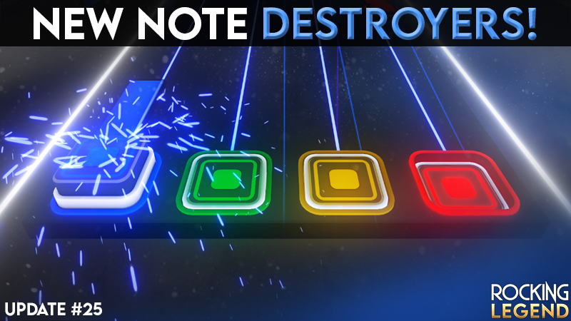 domurosoft's tweet photo. This update brings changes to improve the playability! Notes will appear on a sloped plaform with some new destroyers, allowing players to see the notes more clearly!
https://t.co/KvOBjiWGQz
#Steam #SteamVRFest #guitar #air #Rock #music #drums #VirtualReality #MetaQuest2 #Index https://t.co/OFQYOELvj4