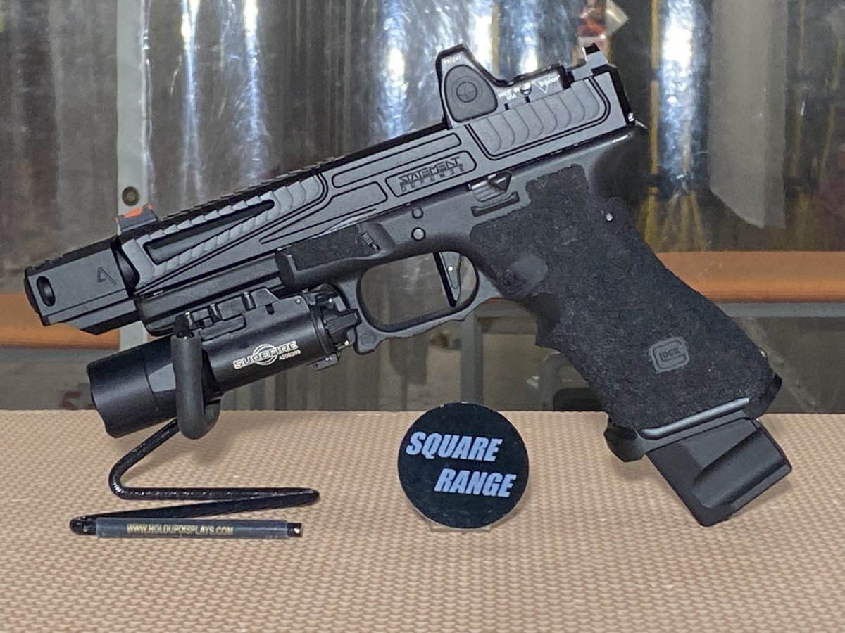 SquareRange's tweet photo. RWA - Agency Arms 417 Compensator

#SquareRange #RWA #RedWolfAirsoft #GBB #GLOCK17 #ガスブロ https://t.co/g7t2QGqnmB