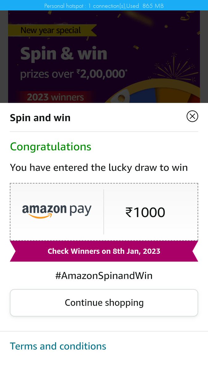 RK01031994's tweet photo. #AmazonSpinandWin https://t.co/oP1WezZrlb