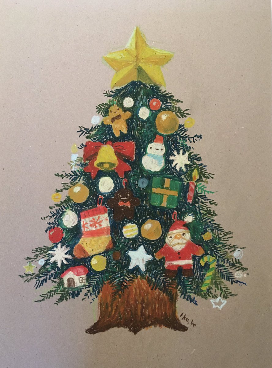 christmas tree christmas ornaments christmas gift no humans traditional media bell  illustration images