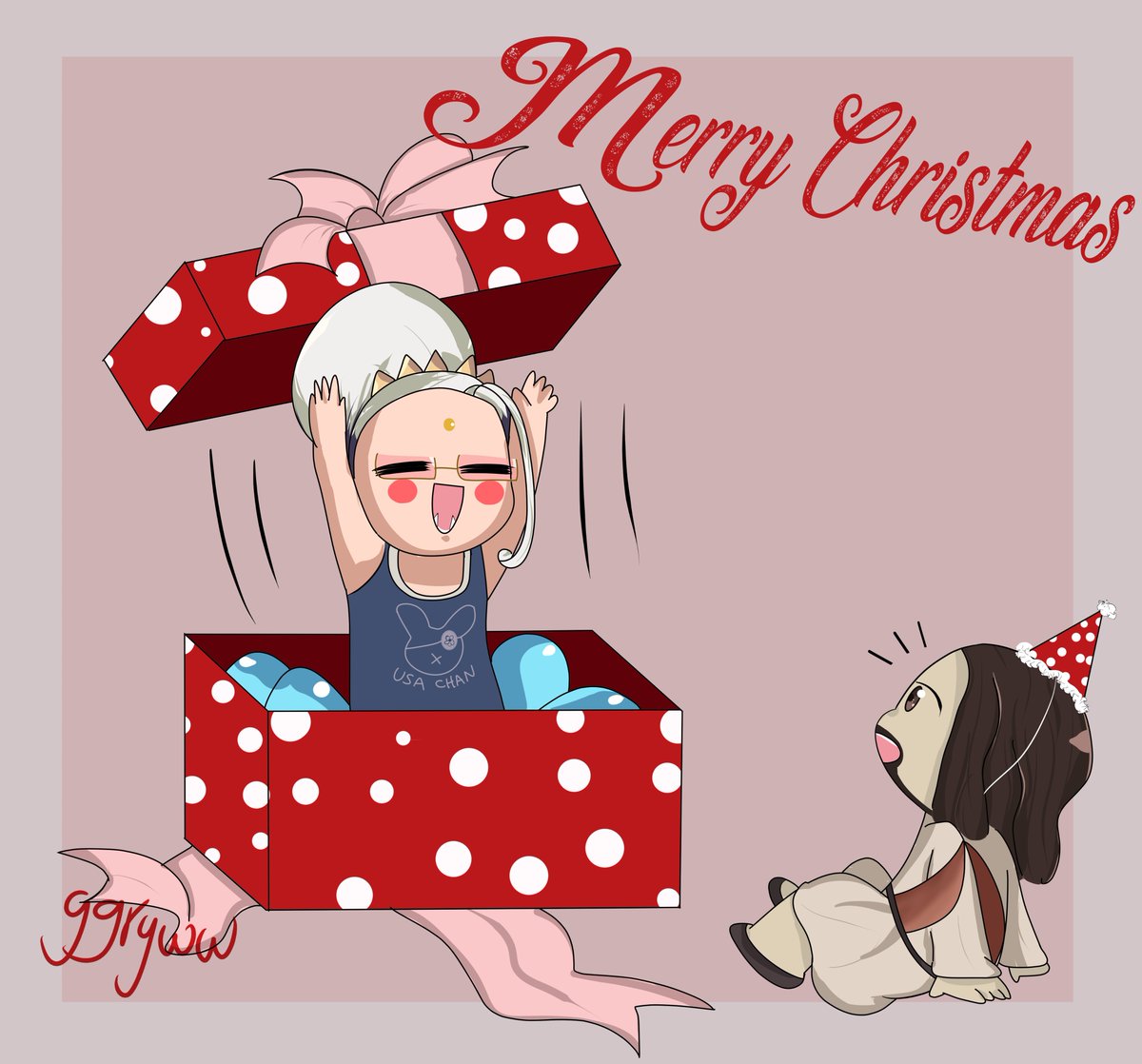 ggryww's tweet photo. Para Buda no s��lo es navidad, también es el cumpleaños de su amigazo Jesús🥳felicidades al cumpleañero! (posteado antes porque sí lol)
#recordofragnarok #shuumatsunovalkyrie #終末のワルキューレ #snv #snvfanart #snvbuddha #rorbuddha #rorjesus #snvjesus #shuumatsunovalkyriefanart https://t.co/dAeu7dI6Nu
