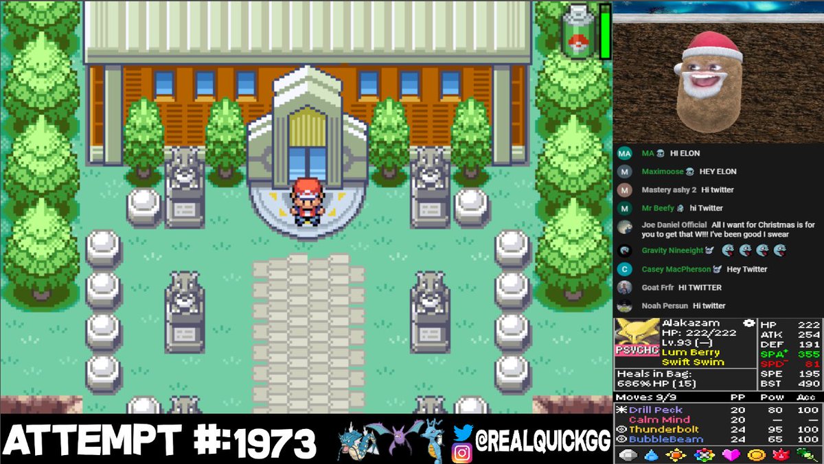 RealQuickGG's tweet photo. LITERALLY AT ELITE 4 WITH THE ALAKAZAM CHAMPION WE MIGHT ACTUALLY WIN THIS CHALLENGE COME WATCH THE BATTLE!!! https://t.co/epKSvRqGSq