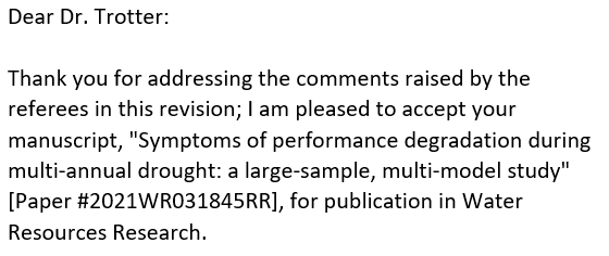 LucaTrotter's tweet photo. Shout out to the editor and to reviewer #2, who decided to deliver the best Christmas gift a PhD student could ever ask for. #accepted https://t.co/yUqmXoDFgz