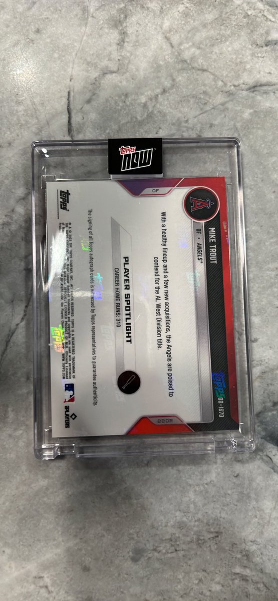 Taking Offers on Topps Road to Opening Day Mike Trout 1/10 Auto <a href="/HobbyConnector/">The Hobby Connector ™</a> <a href="/sports_sell/">@SPORTS_SΞLL</a> <a href="/CardPurchaser/">Card Purchaser</a>