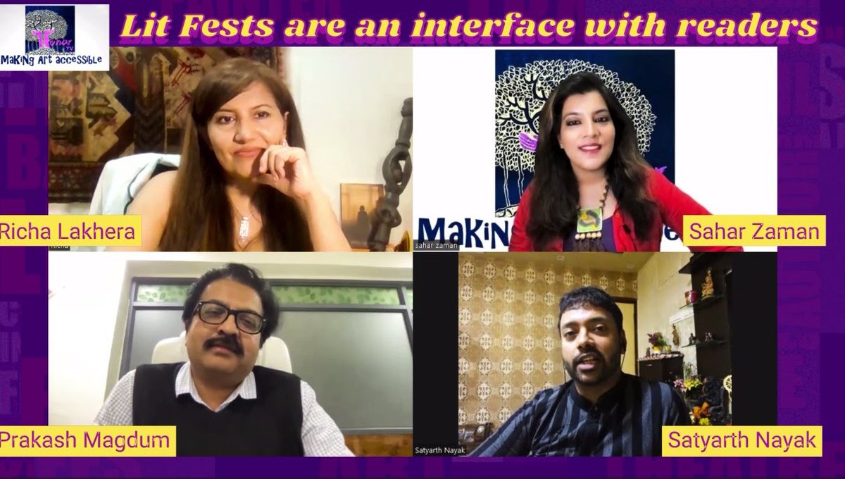 Hunar_TV's tweet image. #ComingSoon : Most informative conversation with today's trending authors on issues concerning writers &amp;amp; publishing industry. Brand new episode of HUNAR CHARCHA. With @SatyarthNayak , @RICHA_LAKHERA , @PrakashMagdum. Anchored by @saharzaman. 
#books #authorlife #WritingCommunity