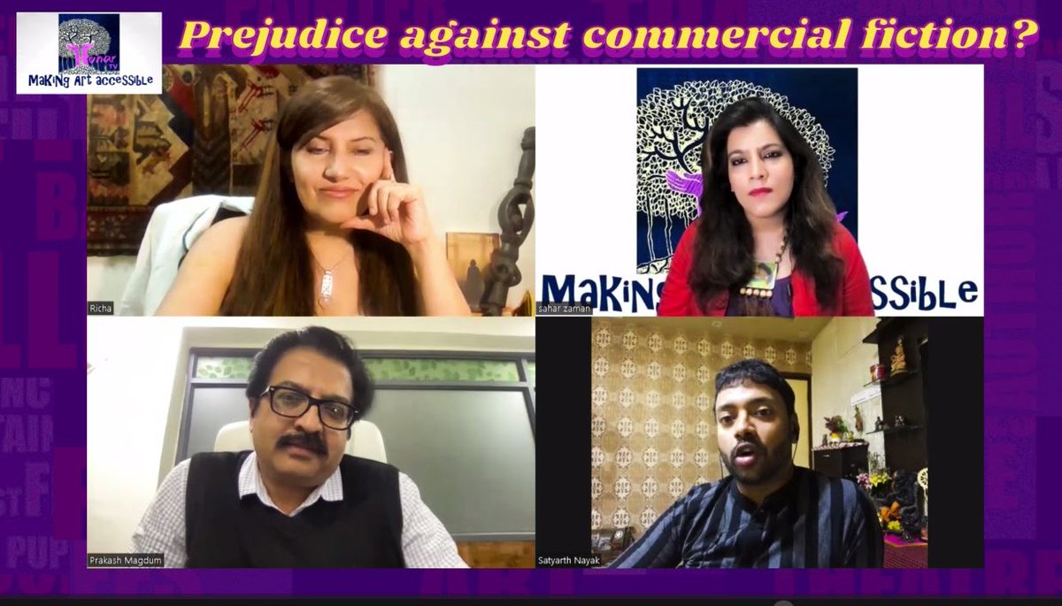 Hunar_TV's tweet image. #ComingSoon : Most informative conversation with today's trending authors on issues concerning writers &amp;amp; publishing industry. Brand new episode of HUNAR CHARCHA. With @SatyarthNayak , @RICHA_LAKHERA , @PrakashMagdum. Anchored by @saharzaman. 
#books #authorlife #WritingCommunity