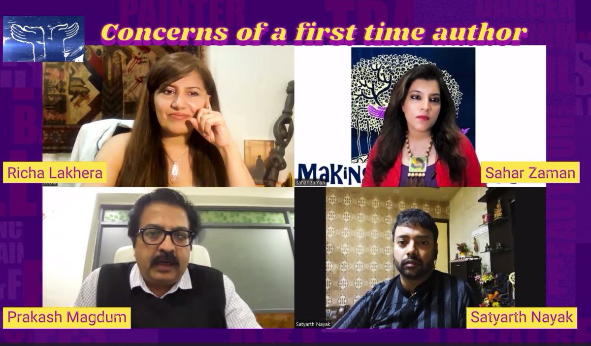 Hunar_TV's tweet image. #ComingSoon : Most informative conversation with today's trending authors on issues concerning writers &amp;amp; publishing industry. Brand new episode of HUNAR CHARCHA. With @SatyarthNayak , @RICHA_LAKHERA , @PrakashMagdum. Anchored by @saharzaman. 
#books #authorlife #WritingCommunity