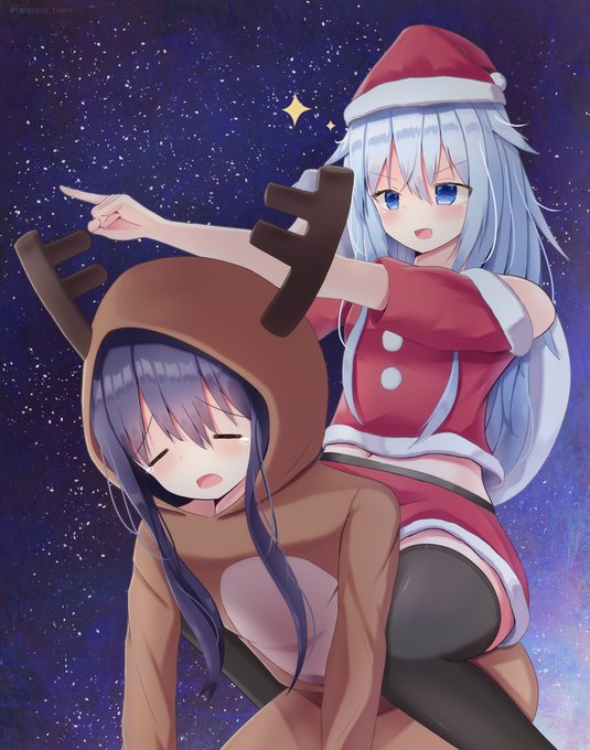 クリスマス絵とか特に描いてないので去年の再掲です!!
#艦これ #響 #暁 