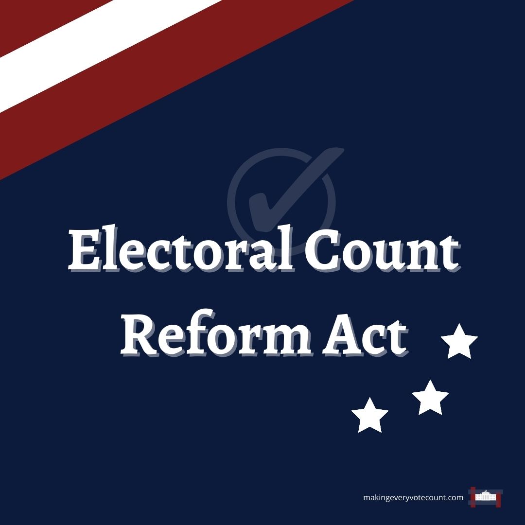 mevcusa's tweet photo. Both chambers of Congress have passed the Electoral Count Reform Act!! The Act fixes dangerous ambiguities in the outdated Electoral Count Act of 1887, and it safeguards against election subversion and instability, like that seen in 2020
#electoralcountreformact #electionreform https://t.co/cAIF8qvQen