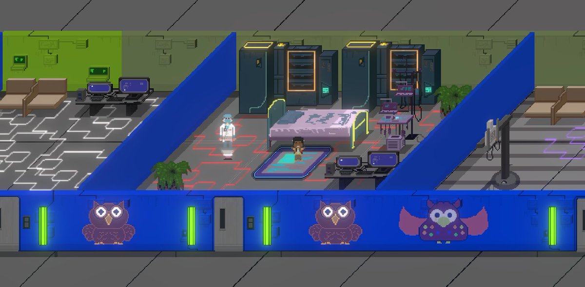 AdaluteGames's tweet image. Created a few more sprites for this kids hospital.  #cyberpunk #shadowrun #visualhacker2d #unity3d #indiegame