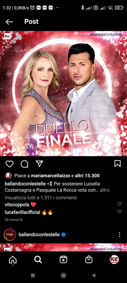 castoperrotta's tweet photo. @Ballando_Rai Vergognoso. Su tutti i social vincono di gran lunga Alessandro e Tove. #SelvaggiaLucarelli https://t.co/yIdAr6Nglw