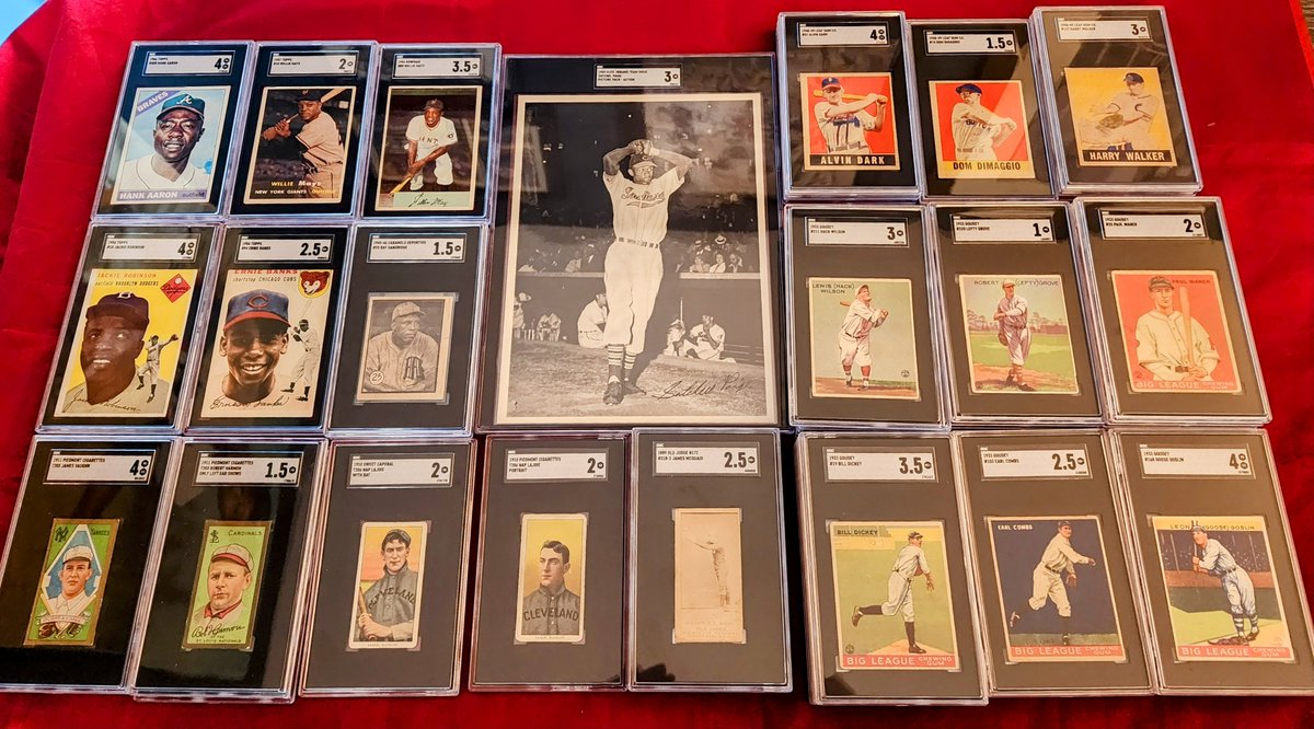 iconsportsUS's tweet photo. Tuxedo Time! 1933 Goudey, 1948 Leaf, 1887 Old Judge, T205, T206, Satchel Paige picture pack, Caramelo Deportivo Ray Dandridge and some Ernie, Jackie, Willie and Hank. Lightning fast turnaround time!
#tuxedotime #mailday #SGCgrading #1933goudey #1948leaf #t206 @sgcgrading @SGCPete https://t.co/Tn8wlor7YB