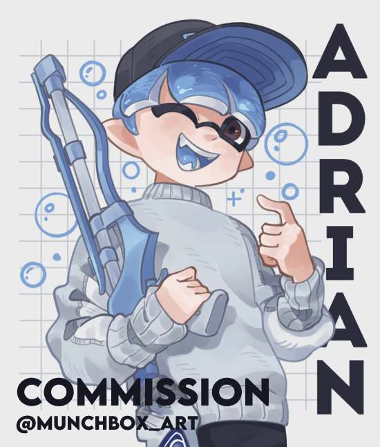 Commission I did for @ adrian_sqr ! 
Thank you so much for commissioning me!
#splatoon3 