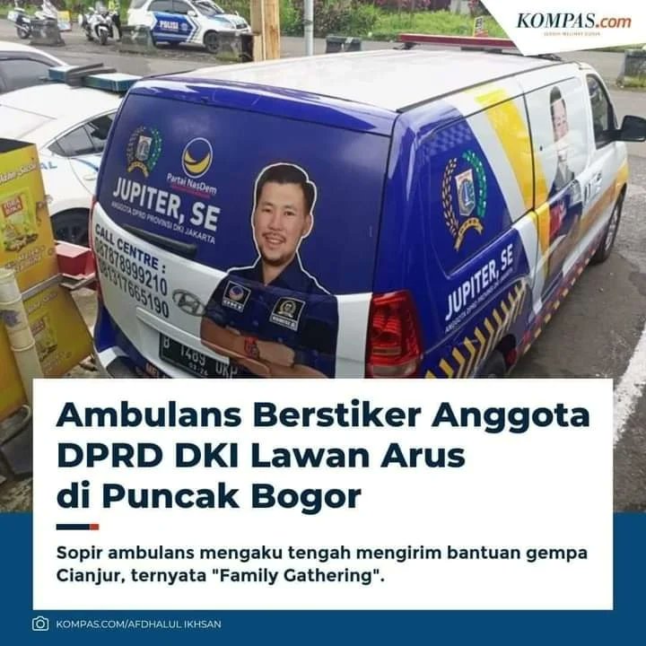 Ngakunya baru kembali dari mengirim bantuan ke Cianjur. Ternyata baru pulang Family Gathering... Salam Restorasi...?