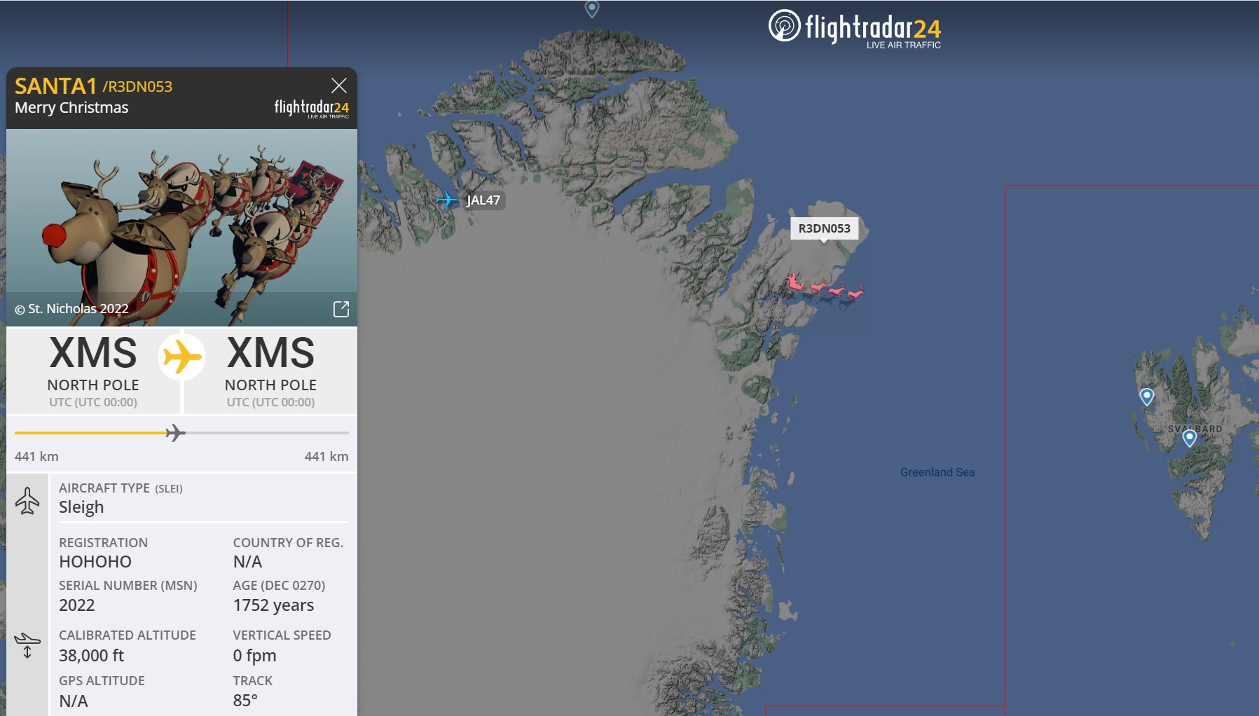 Flightradar24 on Twitter "Breaking news! Santa has taken off! https