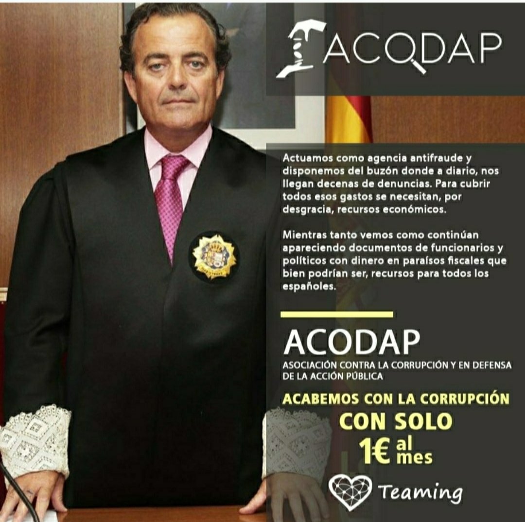 JosePellise's tweet photo. Para seguir denunciando, para acabar con esta lacra 🤮
‼Colabora‼, por ti, por los tuyos y por el resto de la humanidad.🙏👇#ElTeamingDeLaJusticia 
#DonacionesACODAP 
#YoColaboroConACODAP https://t.co/hchVWatw04