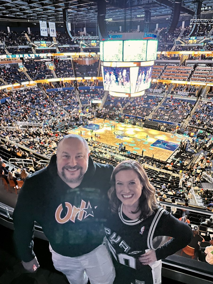 Early Christmas gift from my awesome husband! Surprised me tonight with tickets to see my beloved <a href="/spurs/">San Antonio Spurs</a> 🏀 
I was completely shocked and am enjoying this so much!!! 🎄 Go Spurs Go!