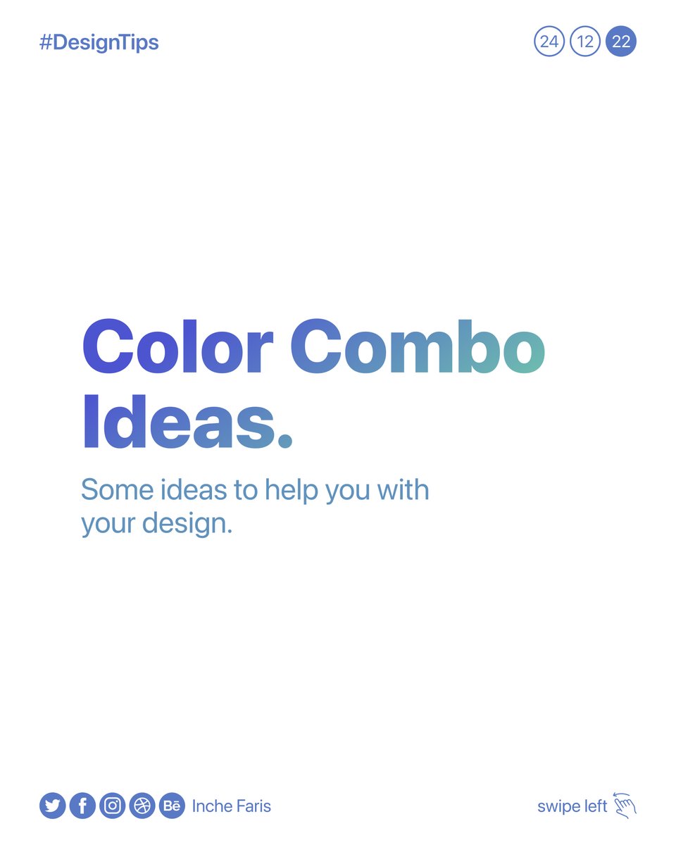 IncheFaris's tweet image. Stuck with color combination choices for your design? 🤔
Hope these color combos will give you some ideas & inspirations 😁
#DesignTips