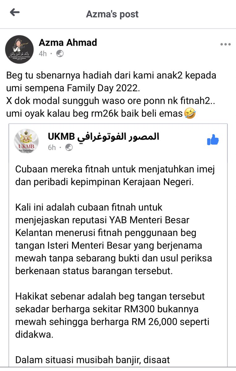 <a href="/adrianlimcheeen/">Adrian Lim Chee En</a> simple.....sudah2 lah.. dah jadi kerajaan.. telur ayam tu kasi setel dulu....