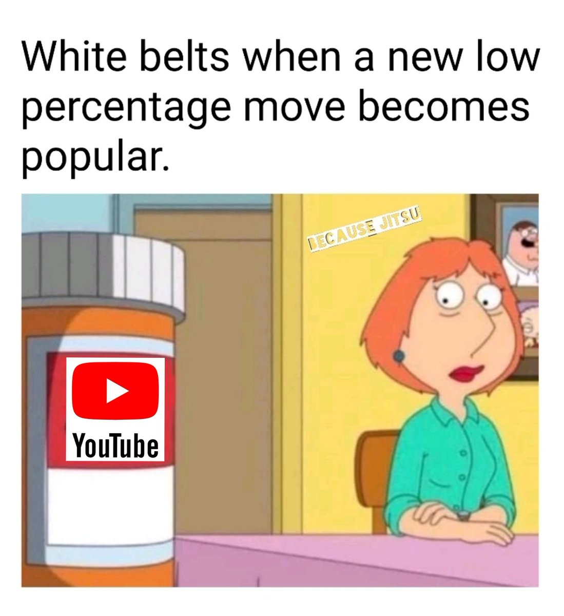 Because_jitsu's tweet image. From bottom of mount you say? 🤔
#BJJ #WhiteBelt