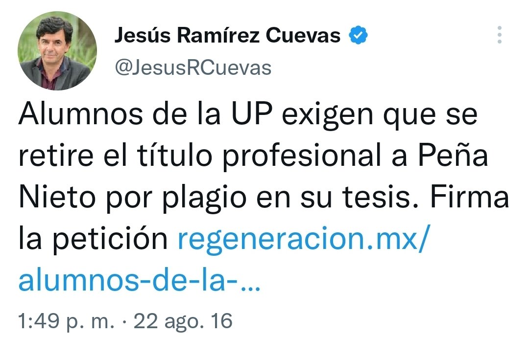 #LadyPlagio Hola <a href="/JesusRCuevas/">Jesús Ramírez Cuevas</a>
