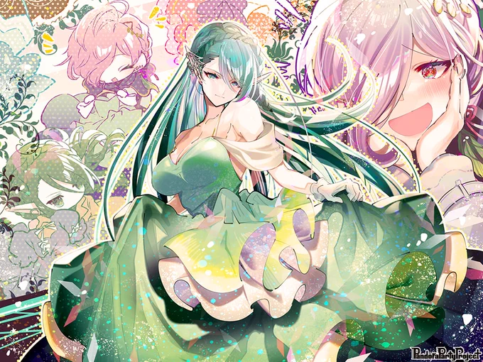 【PBW】クリスマスピンナップ公開されました。お洋服選びのシチュエーションがかわいくて、楽しく描かせていただきました!リクエストありがとうございました!『Pandora Party Project』(C)稲咲/  #PBW #PandoraPartyProject 