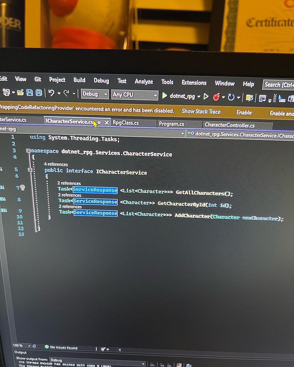 fullstackbk's tweet photo. Still on my grind and extending my #api I added a service to my api #fullstackbk #webdev https://t.co/UkTz2P0qda