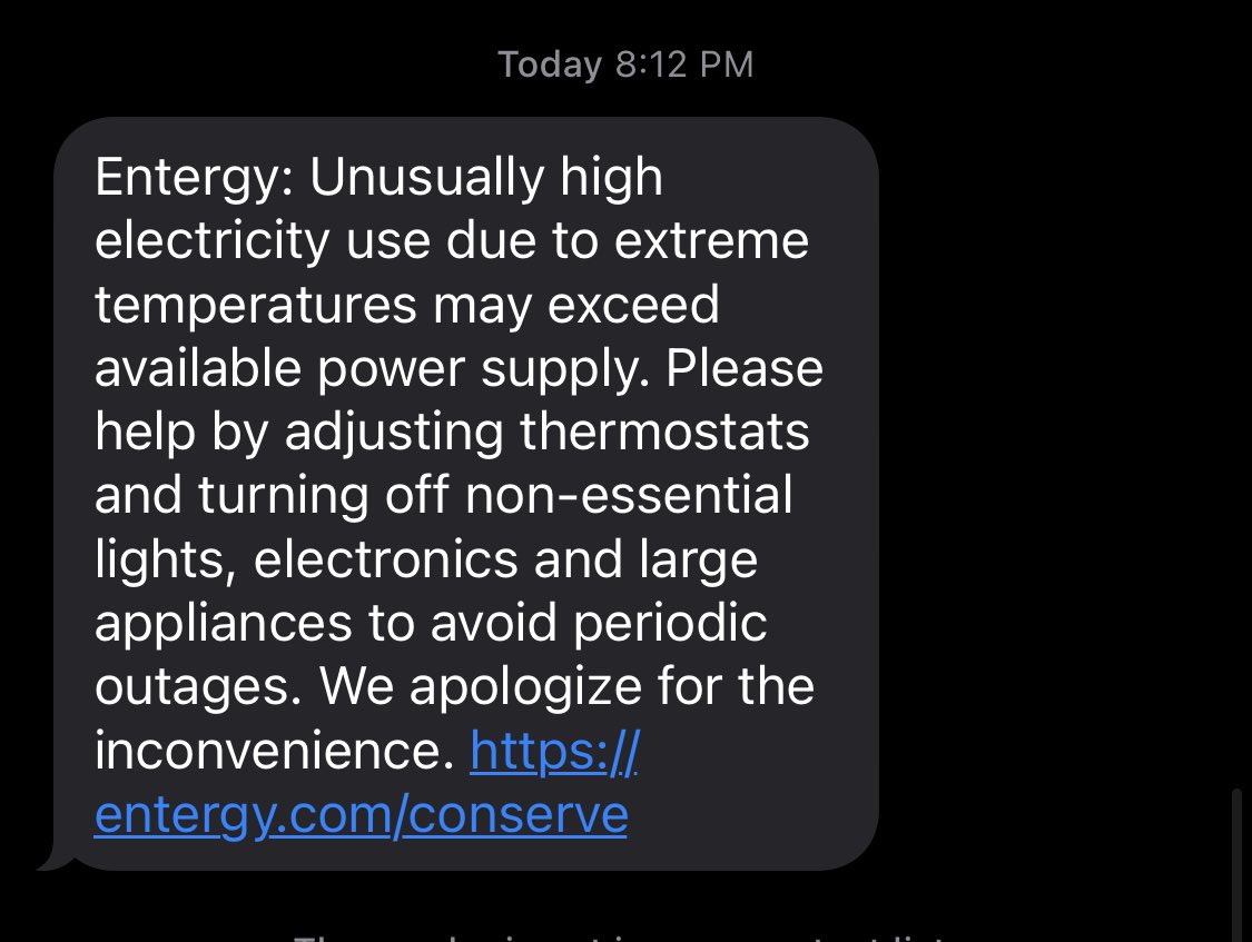 Our climate is rapidly changing and it’s clear our power grid is not up to task. We MUST take concrete steps to harden the grid. 

If we don’t have a reliable utility infrastructure, then we won't have a reliable economy.

I look forward to talking with <a href="/EntergyLA/">Entergy Louisiana</a> about this!