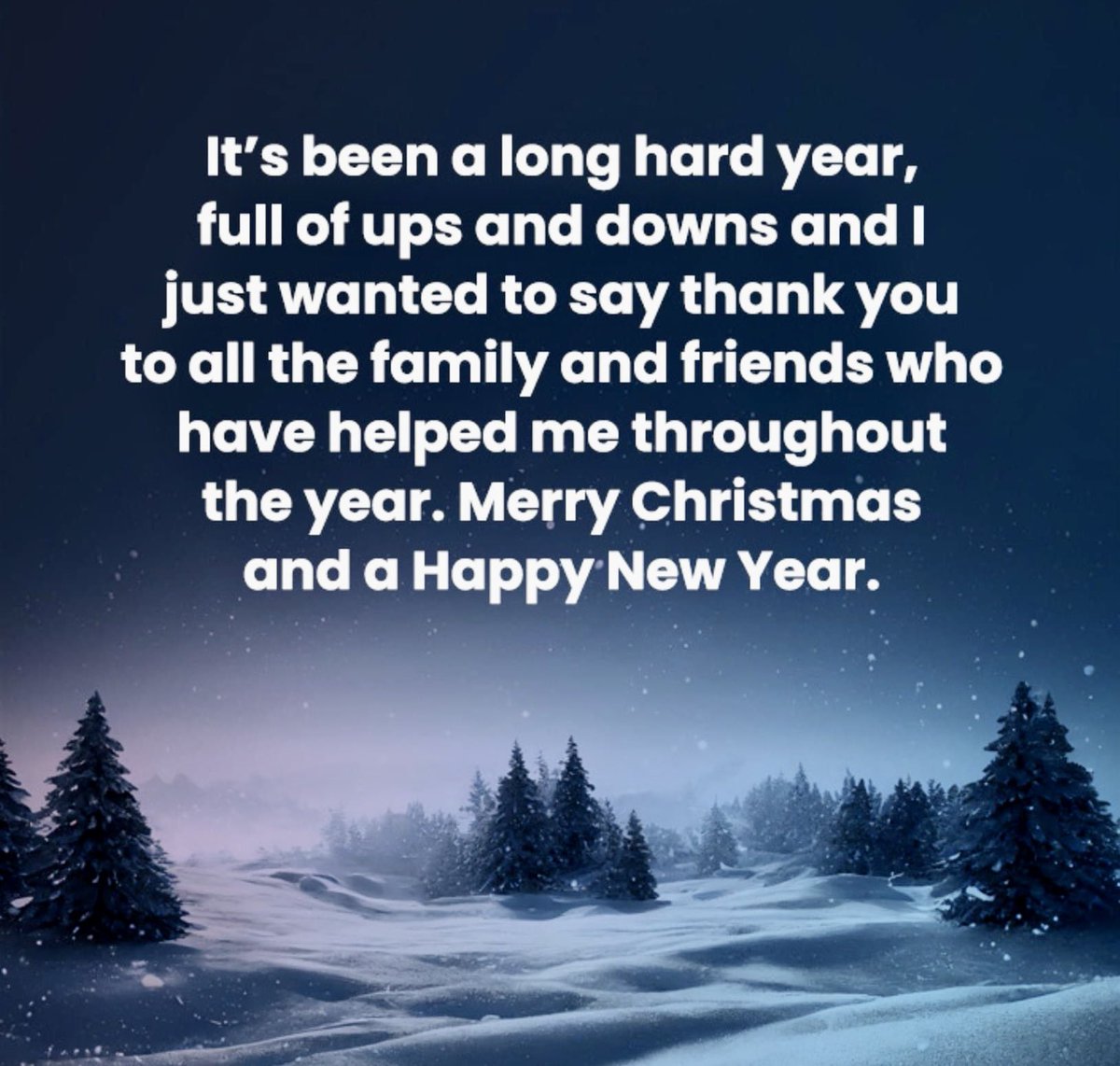 Have a safe and happy Holiday season.