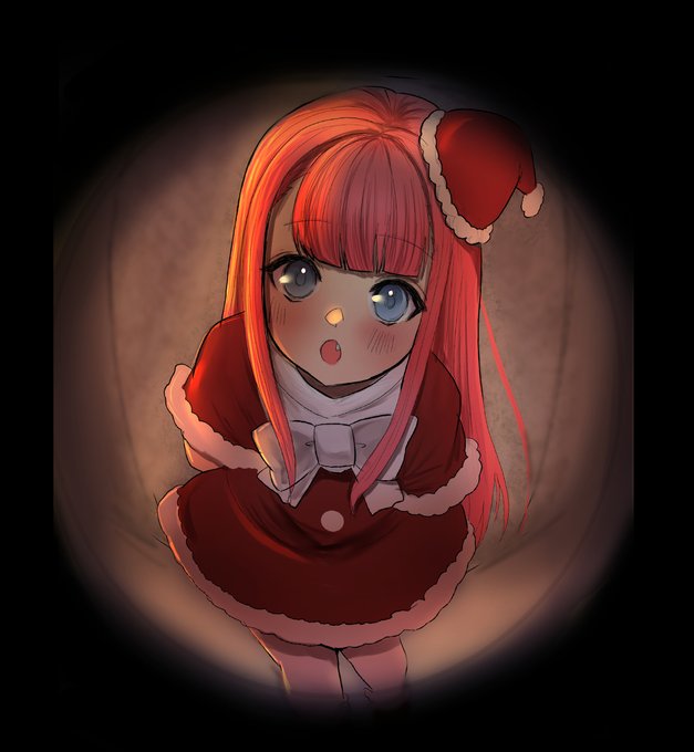 よい子にしてるとクリスマスにモモコサンタがきてくれるよ 