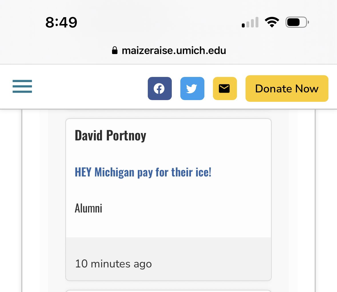 Dave Portnoy On Twitter Ok This Is Done But Come On UMich Pay For dave-portnoy-on-twitter-ok-this-is-done-but-come-on-umich-pay-for