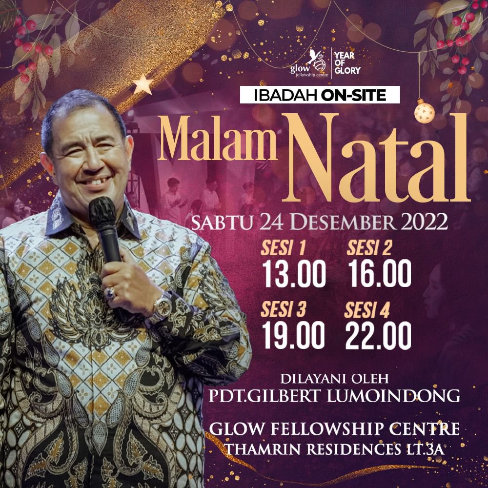 Ibadah Perayaan Natal 
<a href="/GBIGlowFC/">GBI Glow FC</a> Thamrin Residences malam ini