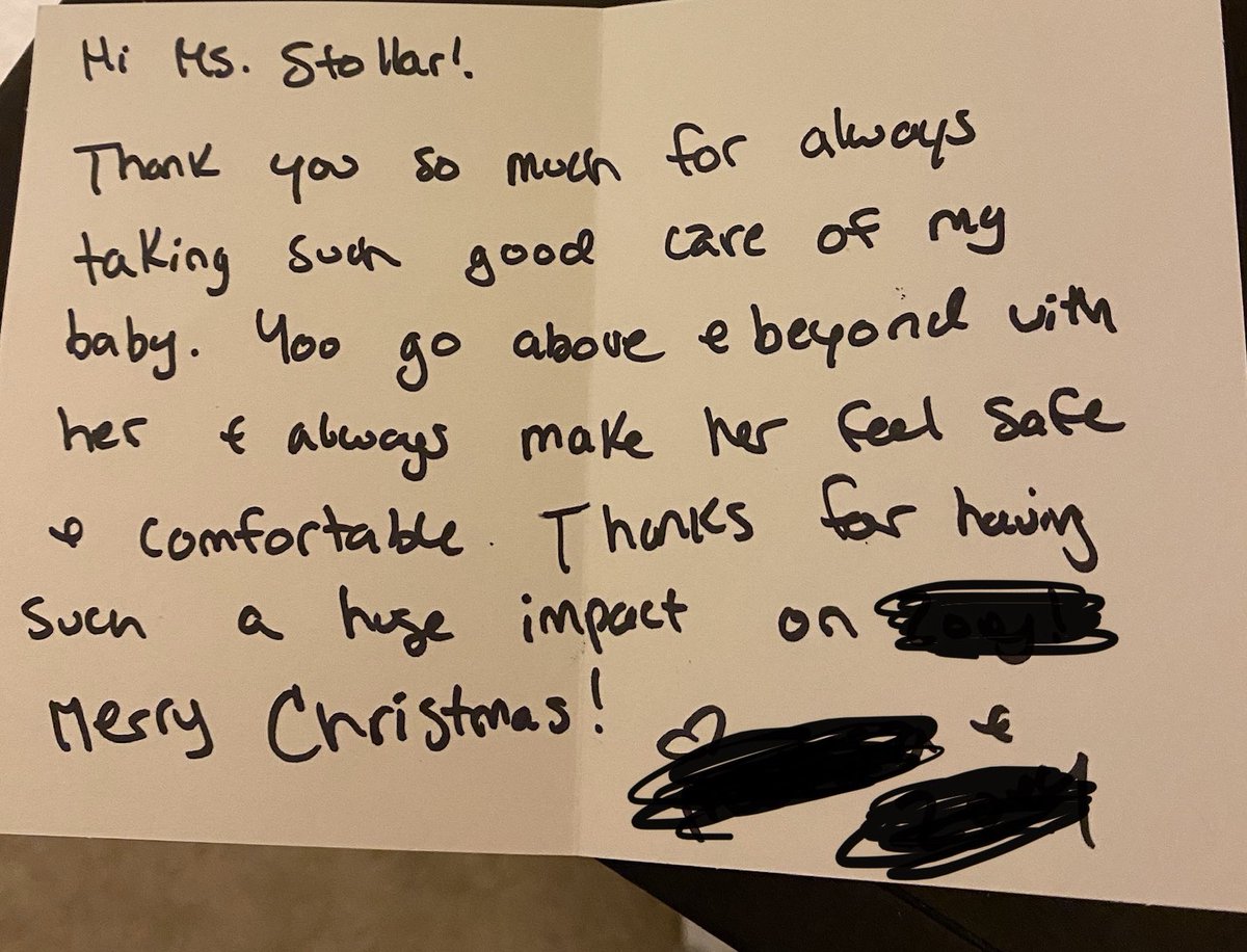 Last day before winter break is done! Getting cards like these warm my heart and remind me why I do what I do❤️