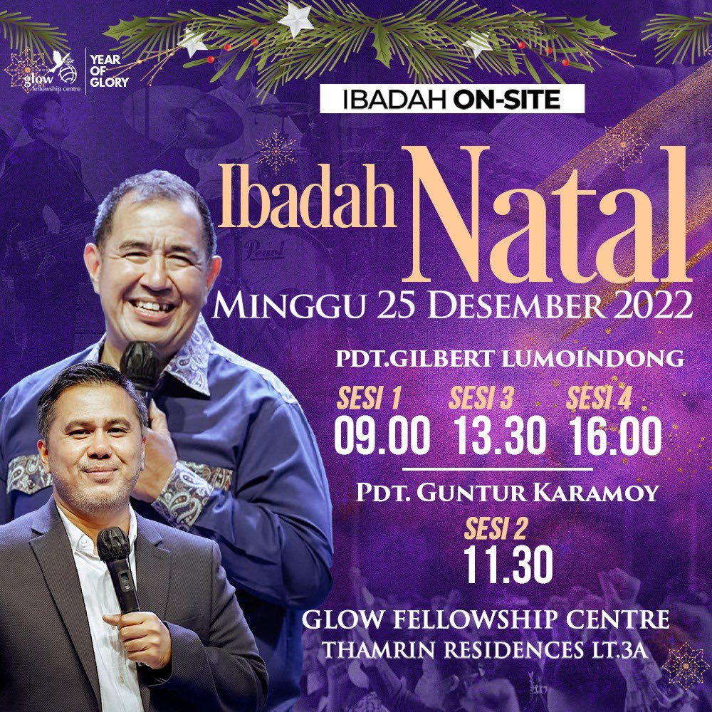 Ibadah Natal Minggu 25 Desember 2022 <a href="/GBIGlowFC/">GBI Glow FC</a> Thamrin Residences