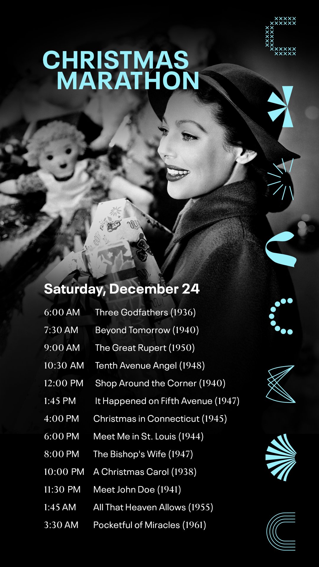 TCM on Twitter "There's still plenty of cheer on the way as our
