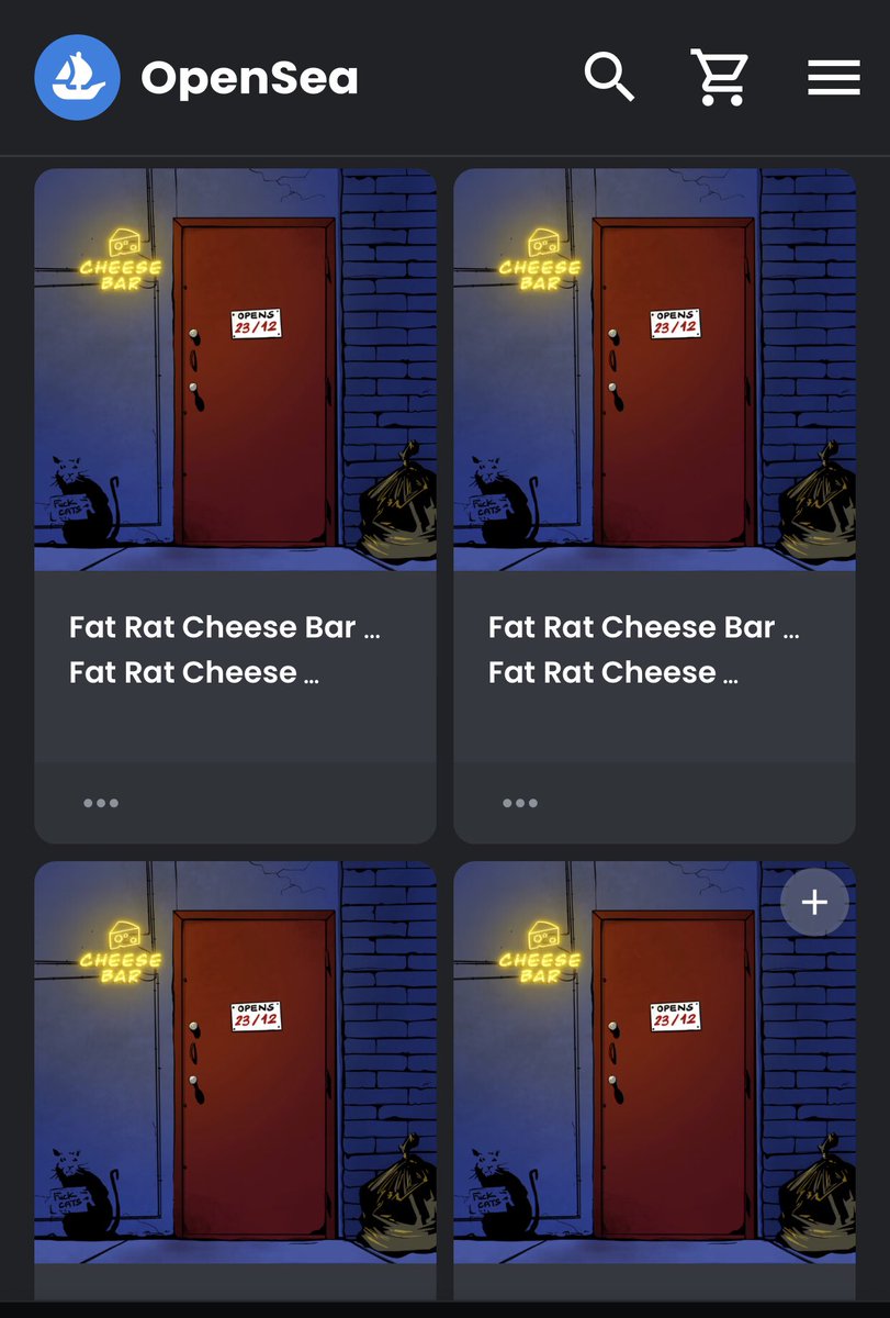 Get_em_Pa's tweet photo. 🪂🧀🧀🧀🧀🧀🧀🧀🧀🧀🧀🧀🧀🧀🧀🧀🧀
Got 16 air dropped and made the first purchase with a WETH purchase!!! LFG!!! #Cheeeese #FRM #FatRatMafia coming through as usual!!! (Fat Rat Cheese Bar) now on open sea. https://t.co/RocsjujzrR