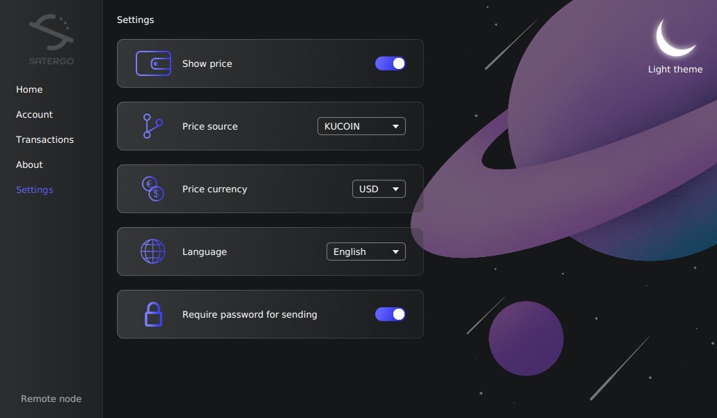 Satergo 1.5.0 has been released! Did you know? The first version was released a year ago (today is Satergo's 1 year anniversary!), and Satergo has looked exactly the same since the first prototype. #Ergo Enjoy a new design and new features, download now at satergo.com