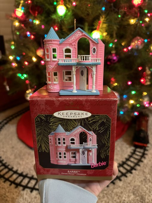 I&rsquo;m now an old person who collects hallmark ornaments. This is my favorite so far.  It&rsquo;s the Barbie dreamhouse<a href="/tag/choices"class="tags"><span>#choices</span></a>