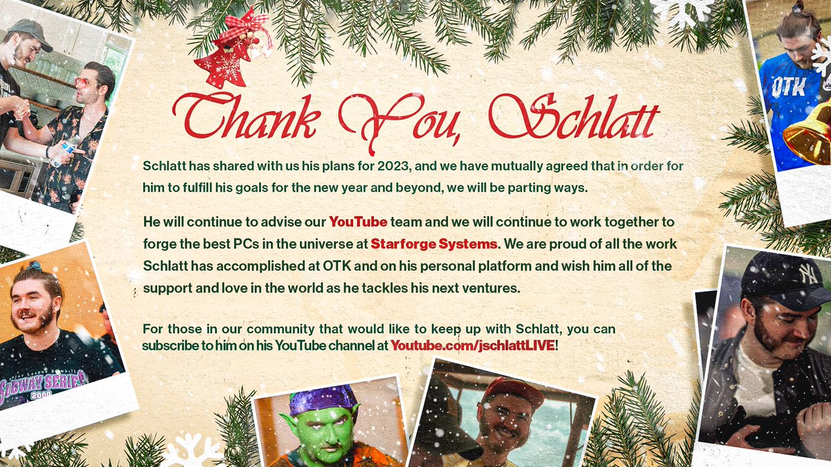 OTKnetwork's tweet image. Thank you, @jschlatt ❤️