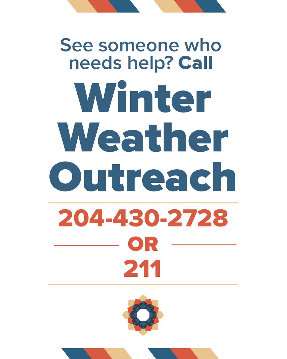 MainStProject's tweet photo. The cold means people experiencing homelessness are at increased risk of life-threatening circumstances brought on by the cold. If you see anyone in need of warmth, food, water, or clothing, please call our Van Outreach team at 204-430-2728 or dial 211. 

#MSPbuildingstability https://t.co/uBkq9JuuYU
