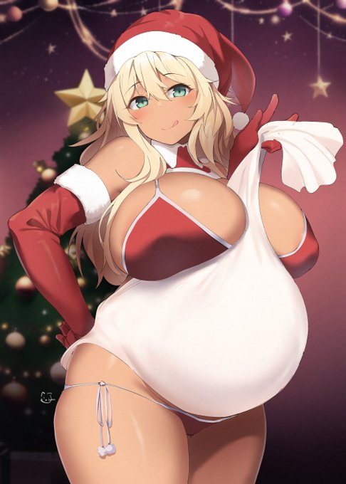 「メリークリスマース❤️プレゼントの中身はなんでしょうか❤️❤️」 