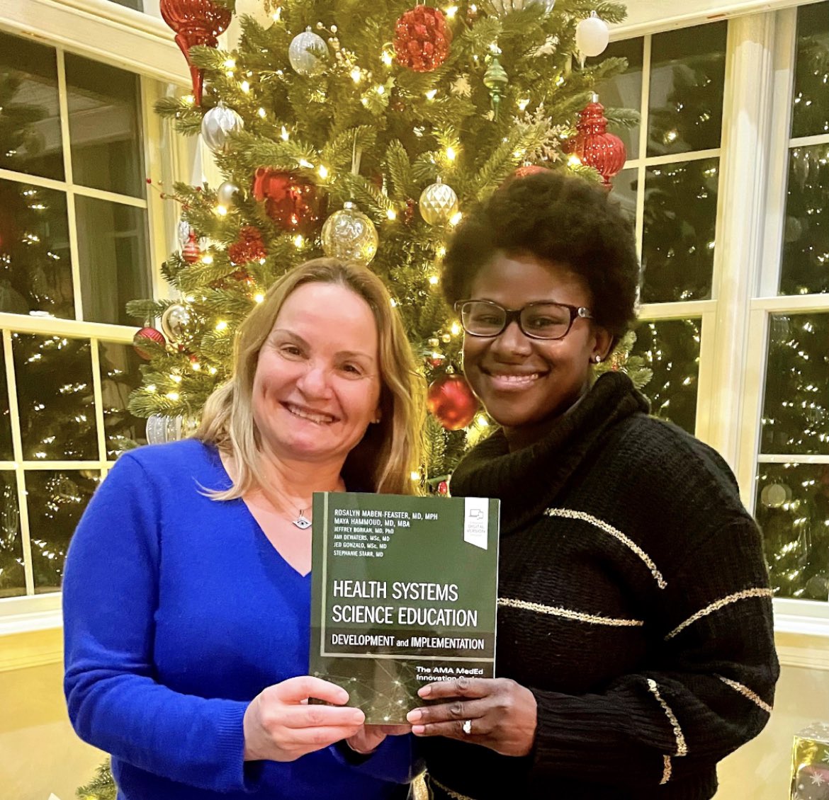 Just in time for the holidays!! This <a href="/AmerMedicalAssn/">AMA</a> book is most special to me because it is not only a practical book on how to implement Health Systems Science, but I got to partner with the amazing <a href="/REMFeasterMD/">R. Maben-Feaster, MD</a>! Grateful to all who made it happen! 

amazon.com/Health-Systems…